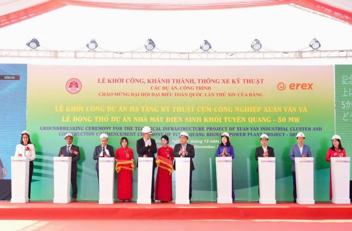 ĐỘNG THỔ DỰ ÁN NHÀ MÁY ĐIỆN SINH KHỐI TUYÊN QUANG