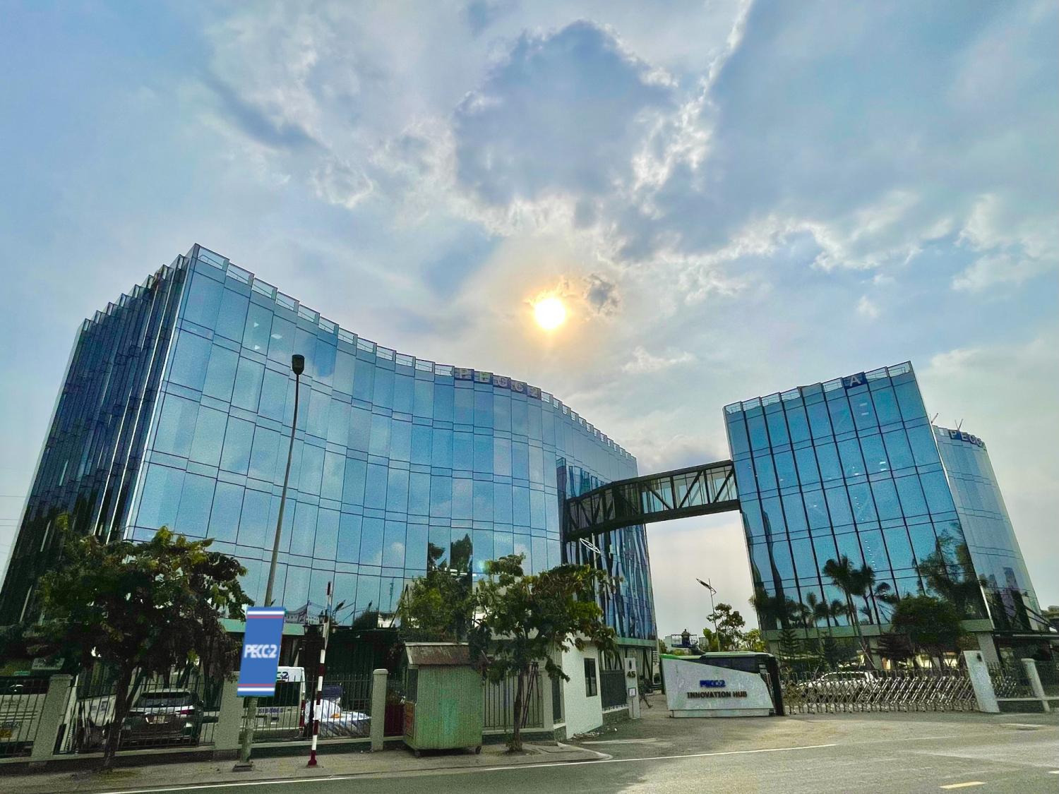 Steel structure of PECC2 INNOVATION HUB